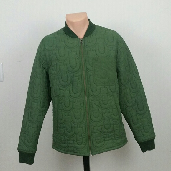 true religion quilted bomber jacket